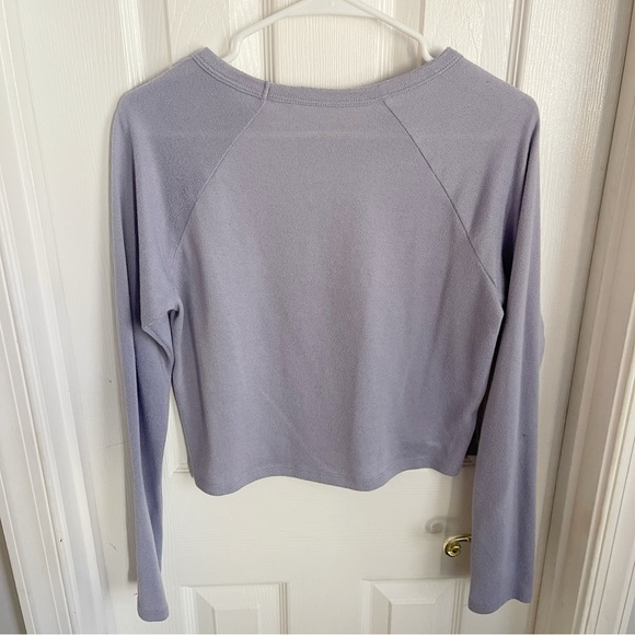Pacsun Basics Lightweight Long Sleeve Knit Lavender Top - Picture 2 of 3